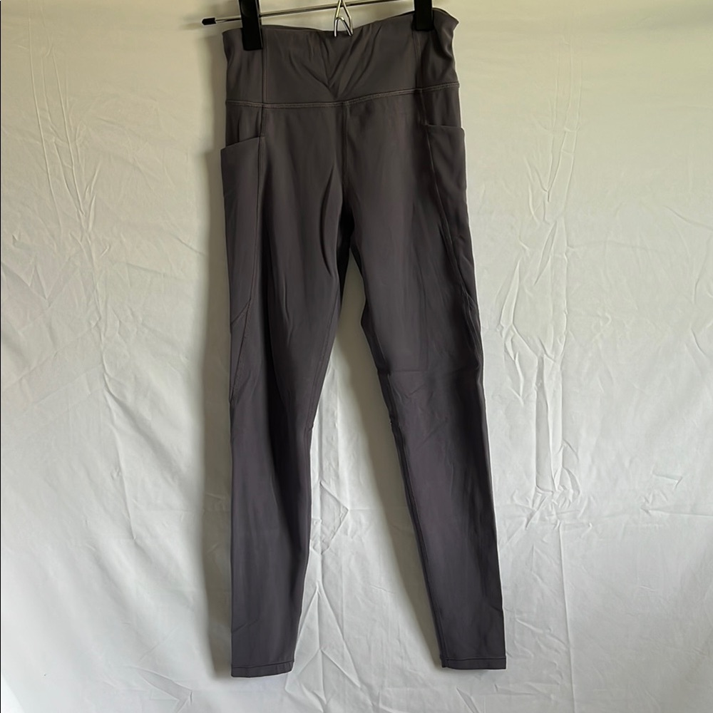 Athleta Gray Leggings High Waist Stretchy
